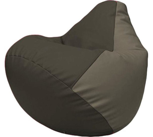 Кресло-мешок Flagman Груша Макси Г2.3-1617 черный/серый
