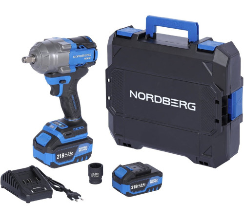 Гайковерт Nordberg NE805K с 2-мя АКБ, кейс