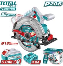 Дисковая циркулярная пила Total TSLI18513 с 1-им АКБ