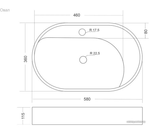 Умывальник Madera Luna 60