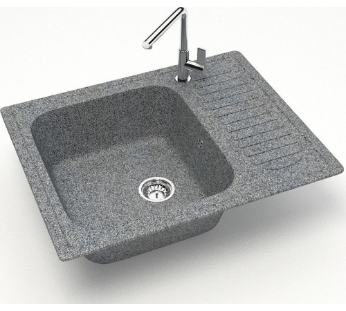 Кухонная мойка MARRBAXX Карельский камень модель 15/Q8 F015Q008 серый/темно-серый