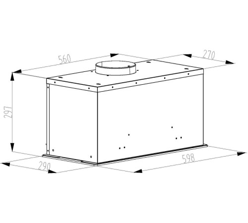 Кухонная вытяжка Schtoff Planet 60 Black черный