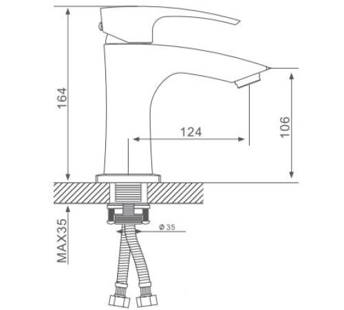 Смеситель Gappo G1007-66