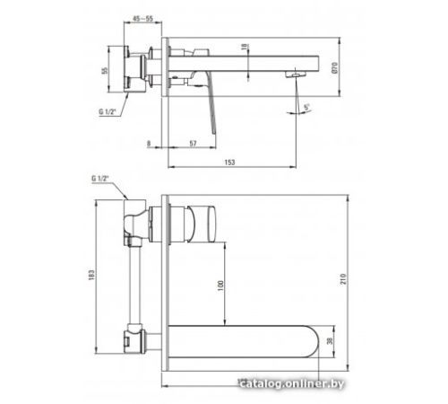 Смеситель Deante Alpinia BGA Z54L