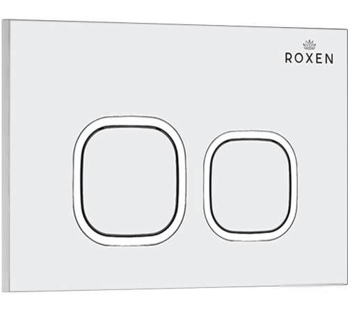 Унитаз подвесной Roxen Cube Bidet в комплекте с инсталляцией StounFix Dual Fresh 6 в 1 542448 кнопка: белый глянец