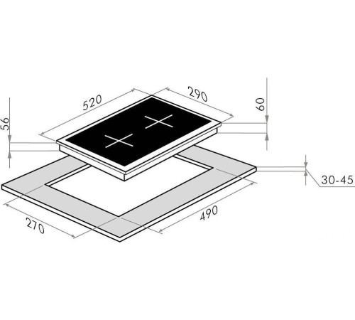 Варочная панель HOMSair HI32ABK