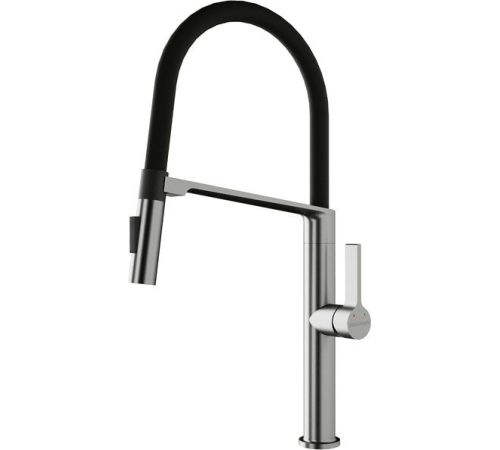 Смеситель Paulmark Barrel BA214029-BS стальной