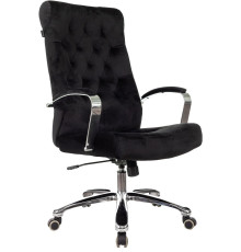 Офисное кресло Бюрократ T-9928SL Fabric черный Italia Black/крестовина металл хром