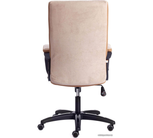 Офисное кресло TetChair Trendy флок, бежевый/бронзовый