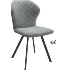 Стул Мамадома Robby D-R 360 k10 Антрацит замша Lux/черный