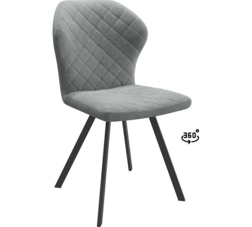 Стул Мамадома Robby D-R 360 k10 Антрацит замша Lux/черный