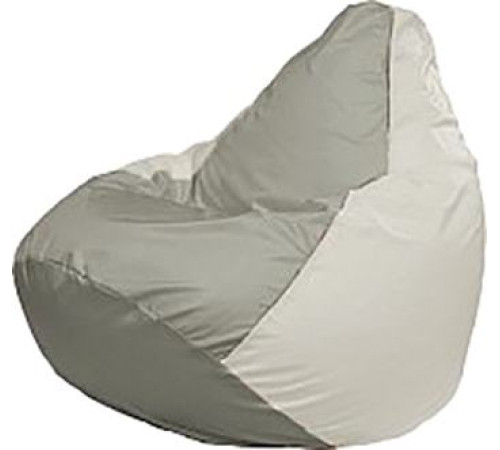 Кресло-мешок Flagman Груша Медиум Г1.1-334 серый/белый