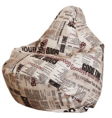 Кресло-мешок Flagman Груша Макси Г2.5-143 Газета coffee