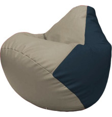 Кресло-мешок Flagman Груша Макси Г2.3-0215 светло-серый/синий