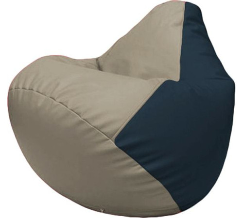 Кресло-мешок Flagman Груша Макси Г2.3-0215 светло-серый/синий