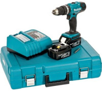 Ударная дрель-шуруповерт Makita DHP453RFE с 2-мя АКБ, кейс