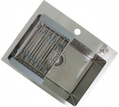 Кухонная мойка Wisent WS-35044/GER013 с сифоном, дозатором и коландером