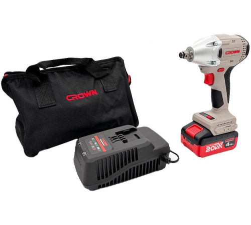 Гайковерт Crown CT22046HX-4S TB с 1-им АКБ
