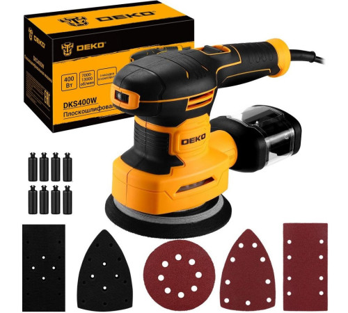 Эксцентриковая шлифмашина Deko DKS400W 085-1058