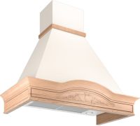 Кухонная вытяжка Elikor Вилла Фрукты 90П-650-П3Д бежевый/дуб неокрашенный 942290