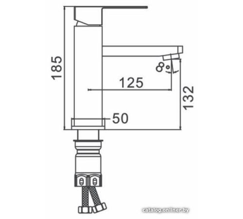 Смеситель Ekko E1082-23 синий