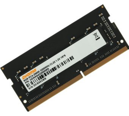 Оперативная память Digma 8ГБ DDR4 SODIMM 3200 МГц DGMAS43200008S