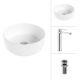Умывальник Lauter 21499-31 + Moon 21СK81691C с донным клапаном 21190CH хром