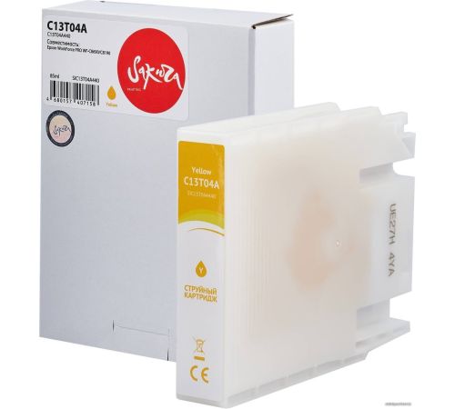 Картридж Sakura Printing SIC13T04A440 аналог Epson C13T04A Y