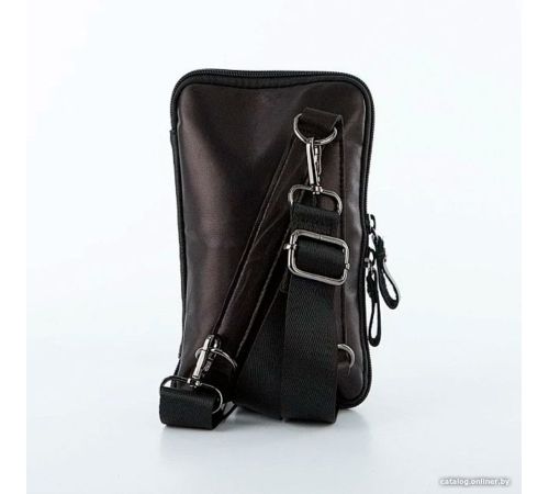 Мужская сумка Poshete 253-8869-24-BLK черный