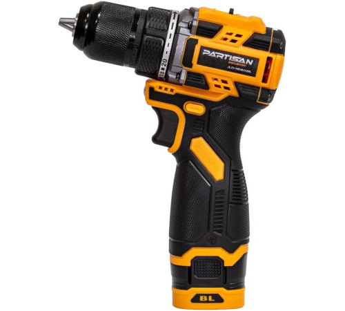 Дрель-шуруповерт Partisan AD-1660BL с 2-мя АКБ, кейс