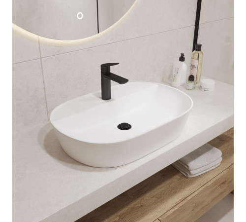 Умывальник Lauter 21460-60 + Allure 21C618С с донным клапаном 21190CH хром