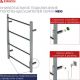 Полотенцесушитель Двин Fj plaza neo 80/40 черный матовый