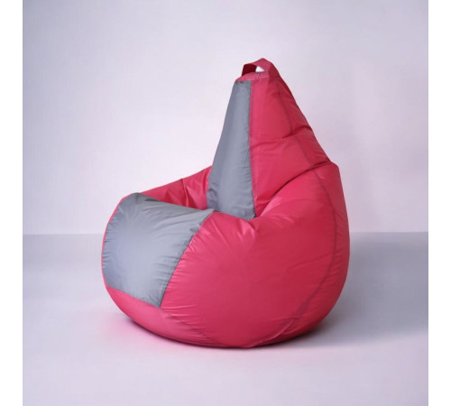 Кресло-мешок Mio Tesoro Груша Kombo XXL GF-130x85-FS фуксия/серый