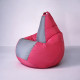 Кресло-мешок Mio Tesoro Груша Kombo XXL GF-130x85-FS фуксия/серый
