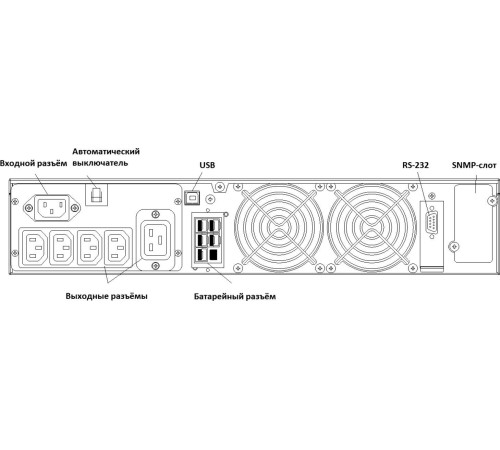 Источник бесперебойного питания Powercom Macan MRT-2000