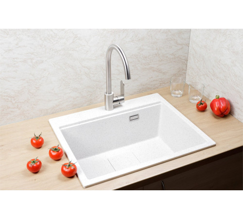 Кухонная мойка Marblan Comfort 60 серый, с сифоном и колландером