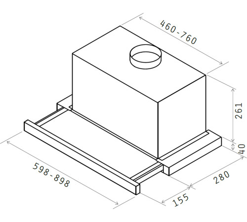Кухонная вытяжка Elica Elite 26 IX/A/90