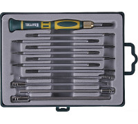 Набор отвертка с битами и головками KRAFTOOL 25611-H12 12 предметов