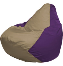 Кресло-мешок Flagman Груша Макси Г2.1-79 фиолетовый/бежевый темный