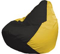 Кресло-мешок Flagman Груша Супер Мега 4XL Г5.1-396 черный/желтый
