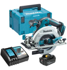 Дисковая циркулярная пила Makita DHS680RT1J с 1-м АКБ, кейс