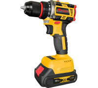 Дрель-шуруповерт Edon AD-18BL с 2-мя АКБ, кейс, набор оснастки