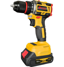 Дрель-шуруповерт Edon AD-18BL с 2-мя АКБ, кейс, набор оснастки