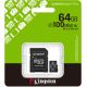 Карта памяти Kingston Canvas Select Plus microSDXC 64GB SDCS3/64GB с адаптером