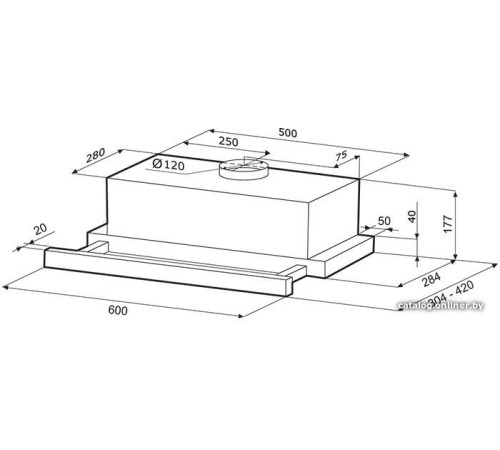 Кухонная вытяжка Krona Kamilla Evo 1 белый