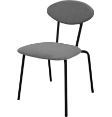 Стул Древпром Софт ДП2-09 черный матовый/катания сильвер