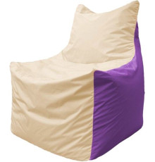 Кресло-мешок Flagman Фокс Ф2.1-138 слоновая кость/сиреневый