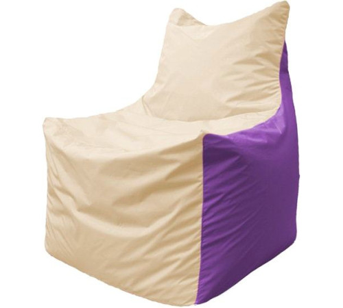 Кресло-мешок Flagman Фокс Ф2.1-138 слоновая кость/сиреневый