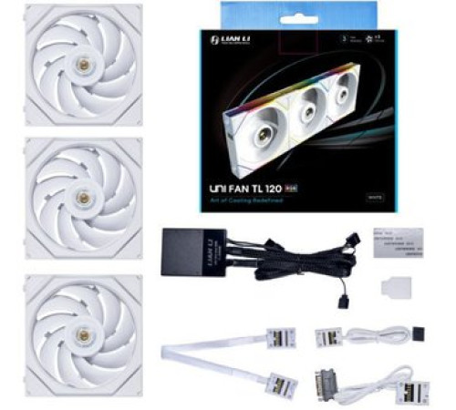 Комплект вентиляторов для корпуса с контроллером Lian Li Uni Fan TL 120 Triple Pack G99.12TL3W.00