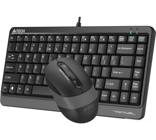 Офисный набор A4Tech Fstyler F1110 черный/серый